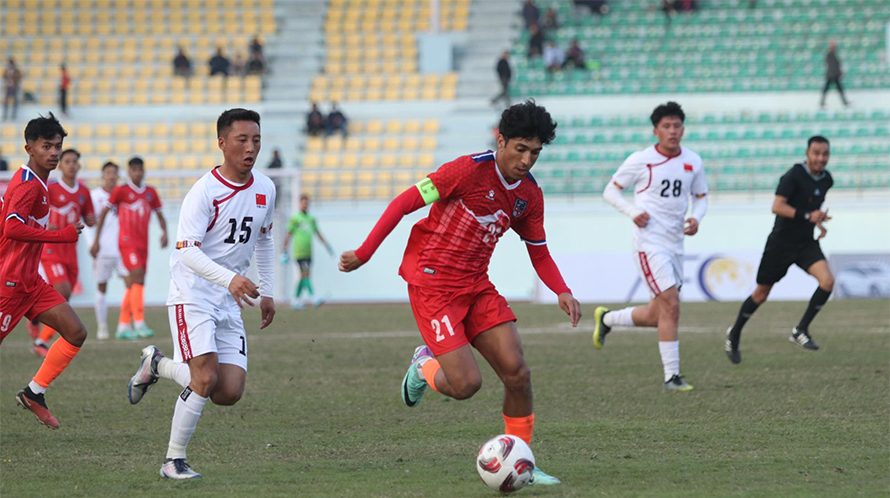 चीन र नेपालबीचको मैत्रीपूर्ण फुटबलमा नेपालको जीत : Icon Khabar