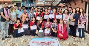भक्तपुरमा १५ दिने आधारभुत बोटल आर्ट तालिम सम्पन