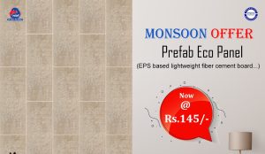 गोर्खा इको प्यानलको मनसुन अफर : अब प्रति स्क्वायर फिटको प्रीफ्याब इको प्यानल मात्र रू १४५ मा