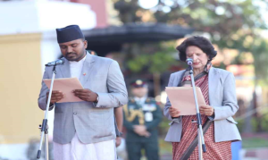 नवनियुक्त दुई मन्त्रीद्वारा आइतबार पद तथा गोपनियताको सपथ