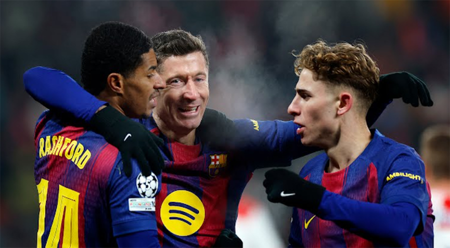 च्याम्पियन्स लिग फुटबल : स्लाभिया प्राहामाथि बार्सिलोनाको जित : Icon Khabar