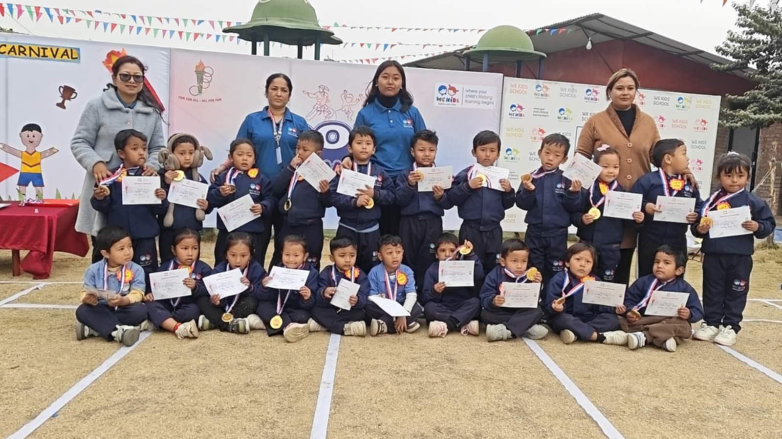 पाण्डुबजार हाइटमा अवस्थित वि किड्स स्कुलको स्पोर्टस् कार्निभल २०८२ सम्पन्न : Icon Khabar