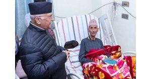 एमाले अध्यक्ष केपी ओलीलाई पितृशोक