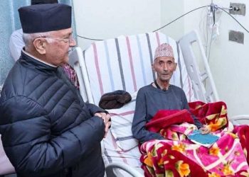 एमाले अध्यक्ष केपी ओलीलाई पितृशोक