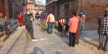 भोलि आयोजना हुने चोछें छुमा गणेश जात्राको तयारीस्वरूप आज सरसफाई कार्यक्रम सम्पन्न