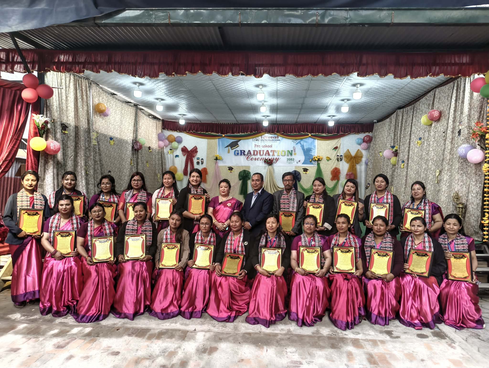 मिनर्वा इङ्गलिस स्कुलमा प्रि–प्राइमरी तहका ७८ विद्यार्थीको दीक्षान्त समारोह सम्पन्न : Icon Khabar