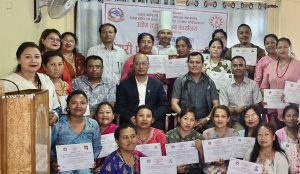 नेवारी परिकार बनाउने १० दिने तालिम सम्पन्न, मौलिक खानाको व्यवसायीकरणमा जोड