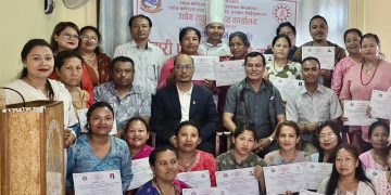 नेवारी परिकार बनाउने १० दिने तालिम सम्पन्न, मौलिक खानाको व्यवसायीकरणमा जोड
