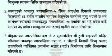 दैनिक भक्तपुर अपडेट: २०८३ साल वैशाख २१ गते सोमबार