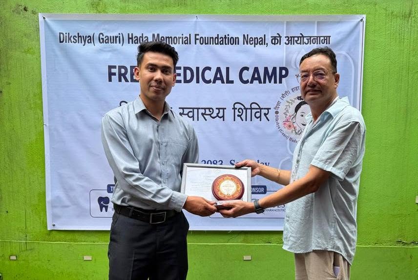 दिक्षा (गौरी) हाडा फाउन्डेसनद्वारा आयोजित निःशुल्क स्वास्थ्य शिविरमा १६५ जना लाभान्वित : Icon Khabar